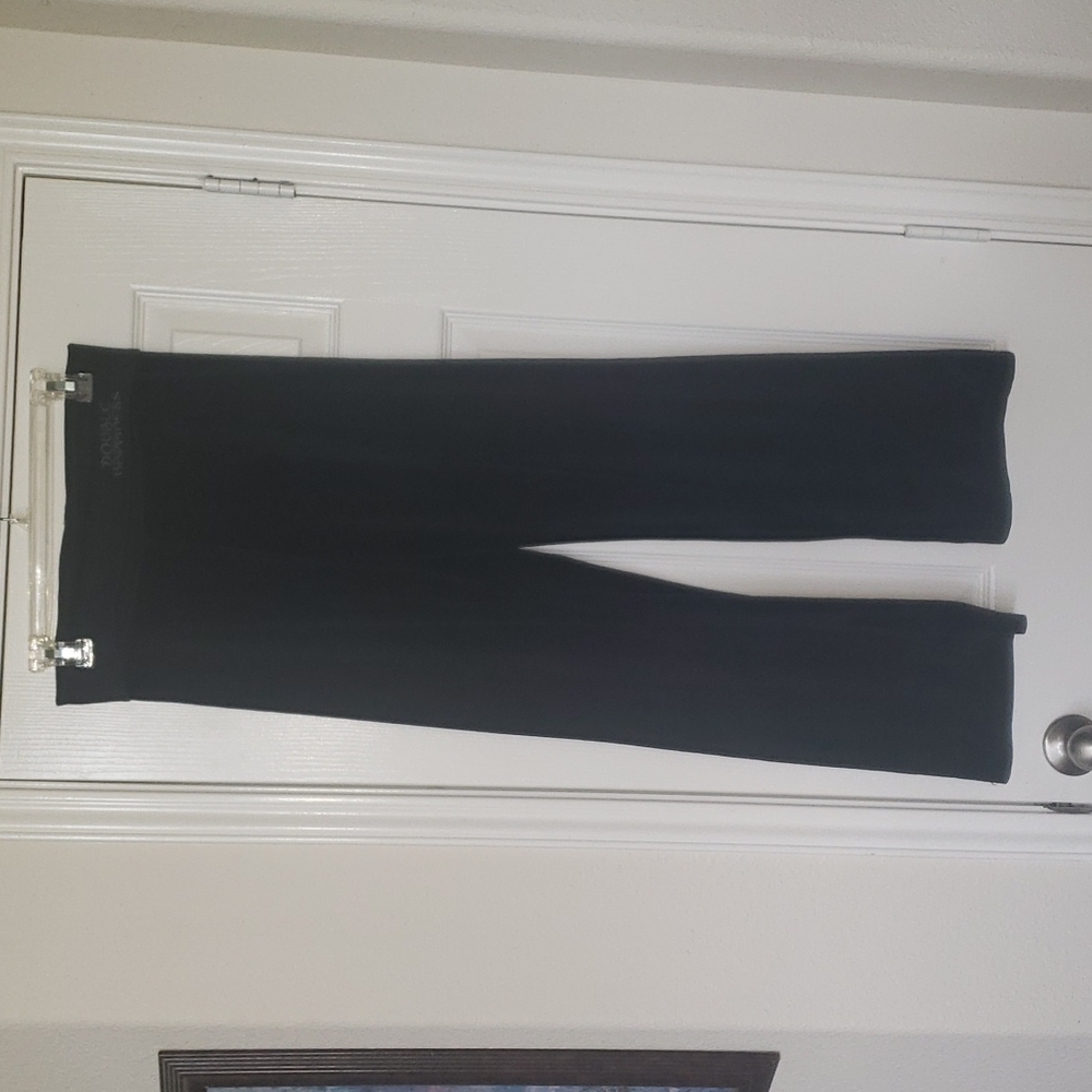Zensei m fold over waist velour wide leg yoga pant